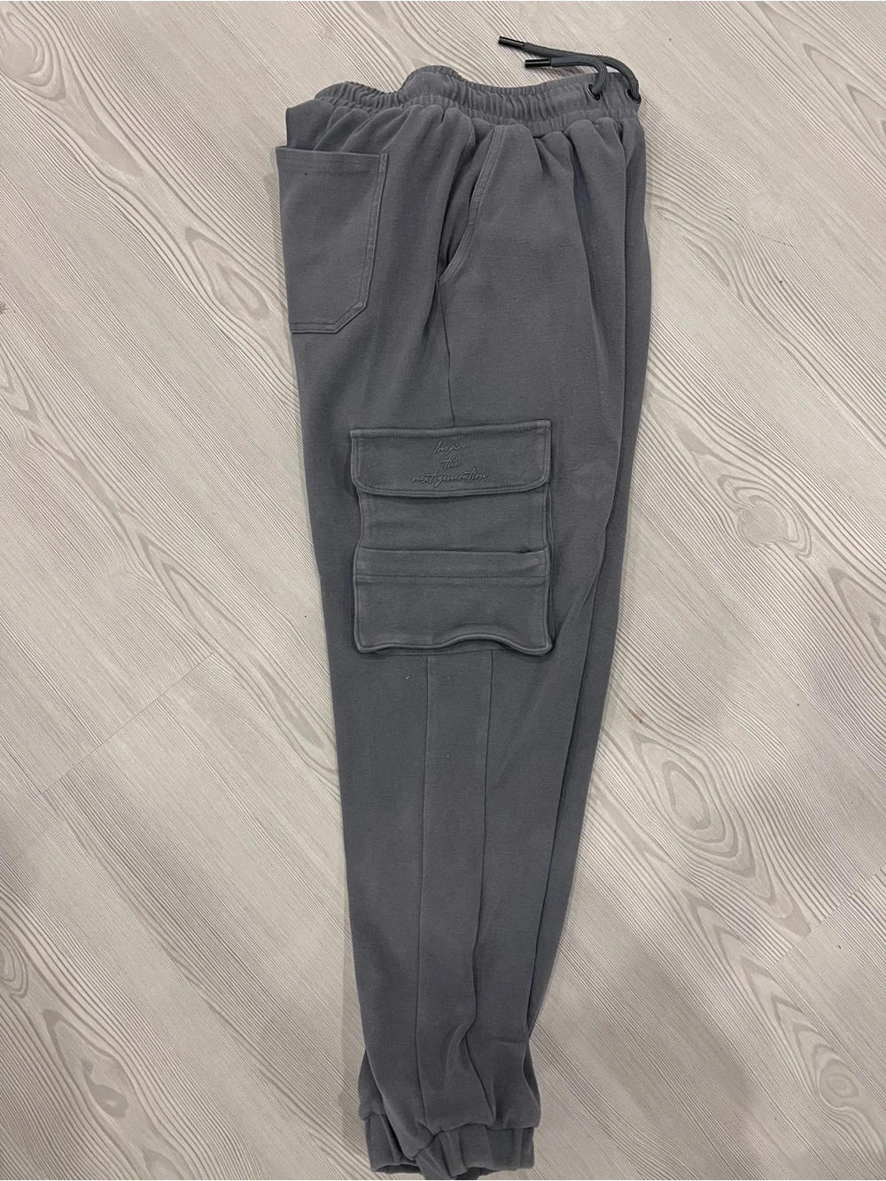 YoungLA Dark Gray Lounge Jogger Pants with Branded Waist Tag